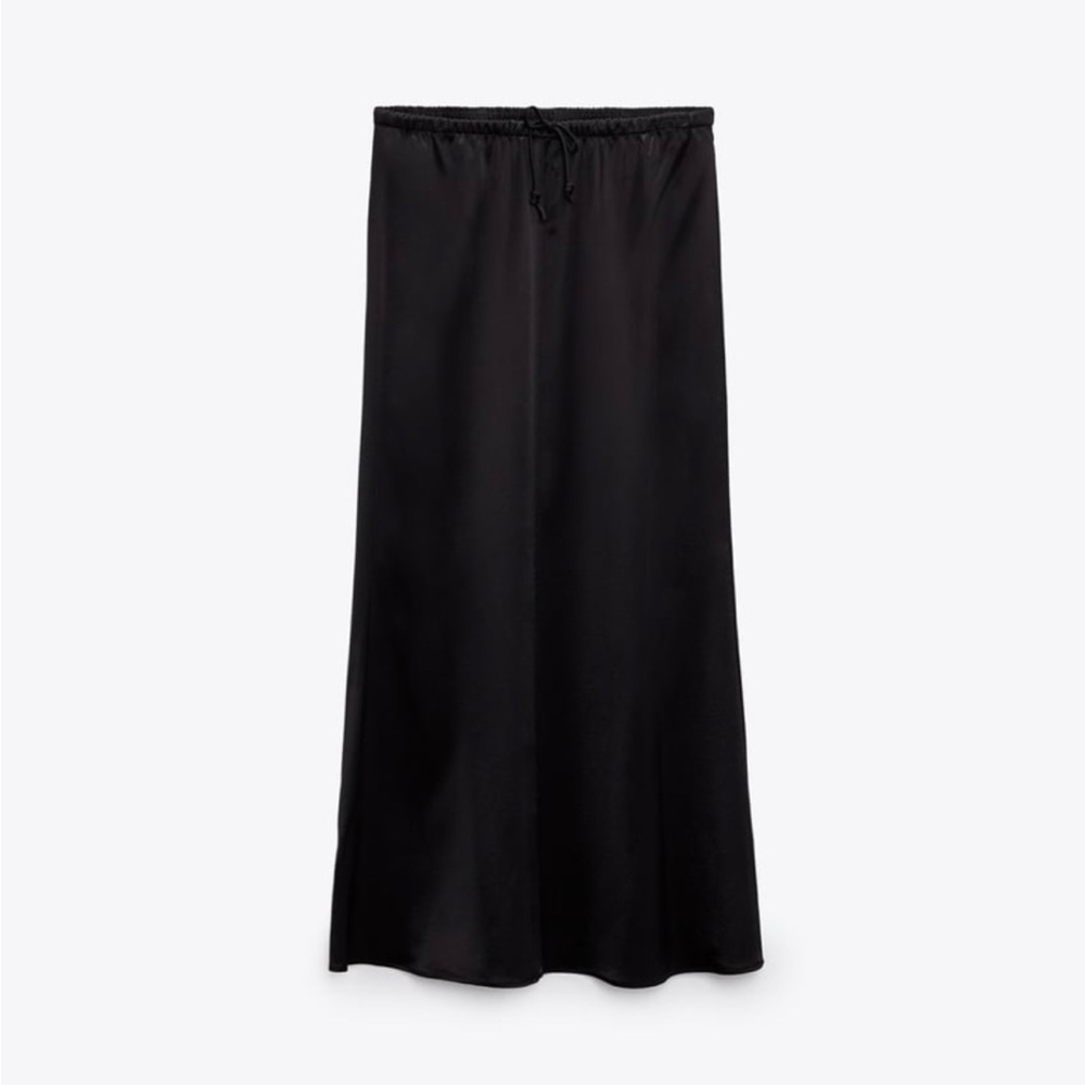 Satin effect skirt